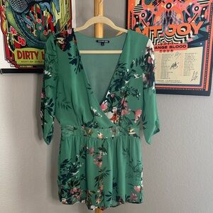 Gianni Bini Floral Pattern Romper